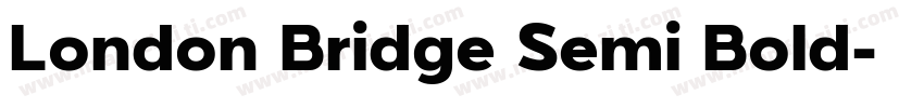 London Bridge Semi Bold字体转换